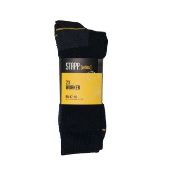 STAPP Yellow Allround Worker Sokken - Zwart